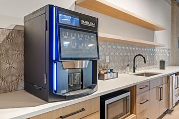 Complimentary coffee bar & lounge